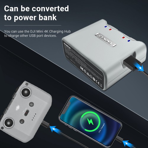 Battery charger two way - 3-in-1,